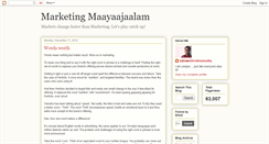 Desktop Screenshot of marketingmaayaajaalam.blogspot.com