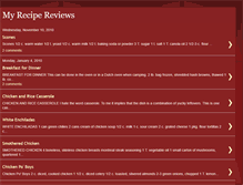 Tablet Screenshot of myrecipereviews.blogspot.com
