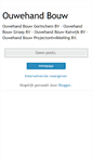 Mobile Screenshot of ouwehandbouw.blogspot.com