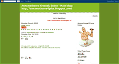 Desktop Screenshot of annamacharya-index.blogspot.com