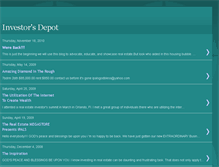 Tablet Screenshot of investorsdepot.blogspot.com