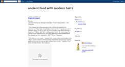 Desktop Screenshot of ancientfood-moderntaste.blogspot.com