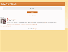 Tablet Screenshot of jakesidsmith.blogspot.com
