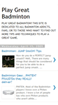 Mobile Screenshot of playgreatbadminton.blogspot.com