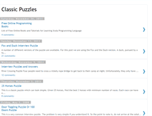 Tablet Screenshot of classic-puzzles.blogspot.com