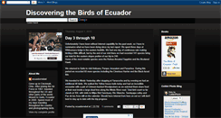 Desktop Screenshot of birdsofecuador.blogspot.com