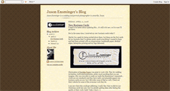 Desktop Screenshot of jasonensminger.blogspot.com