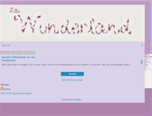 Tablet Screenshot of lila-wunderland.blogspot.com