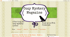 Desktop Screenshot of cozymysterymagazine.blogspot.com