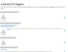 Tablet Screenshot of amischiefofmagpies.blogspot.com