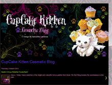 Tablet Screenshot of cupcakekittencosmeticjournal.blogspot.com