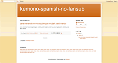 Desktop Screenshot of kemono-spanish-no-fansub.blogspot.com