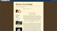 Desktop Screenshot of melissatrowbridge.blogspot.com