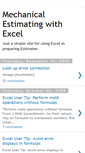 Mobile Screenshot of mechestimating.blogspot.com