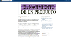 Desktop Screenshot of elnacimientodeunproducto.blogspot.com