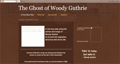 Desktop Screenshot of ghostofwoodyguthrie.blogspot.com