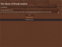 Tablet Screenshot of ghostofwoodyguthrie.blogspot.com