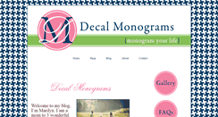 Desktop Screenshot of decalmonograms.blogspot.com
