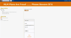 Desktop Screenshot of know-mlm-fraud.blogspot.com