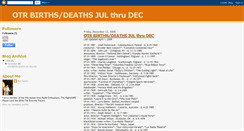 Desktop Screenshot of otrbirthsdeathsjuldec.blogspot.com