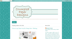 Desktop Screenshot of crumpledpaperdesigns.blogspot.com