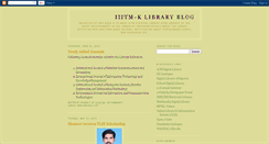 Desktop Screenshot of iiitmklibrary.blogspot.com