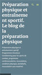 Mobile Screenshot of preparation-physique.blogspot.com