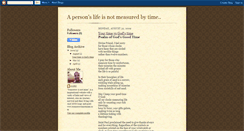 Desktop Screenshot of apersonslifeisnotmeasuredbytime.blogspot.com