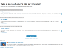 Tablet Screenshot of oqueoshomensnaodevemsaber.blogspot.com