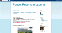 Desktop Screenshot of pansolresortswebsite.blogspot.com