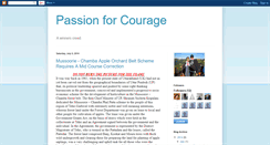 Desktop Screenshot of passionforcourage.blogspot.com