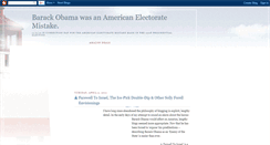 Desktop Screenshot of barackobamawasamistake.blogspot.com