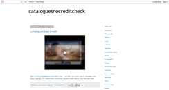 Desktop Screenshot of cataloguesnocreditcheck.blogspot.com