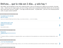 Tablet Screenshot of disfrutadelavida.blogspot.com