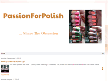 Tablet Screenshot of passionforpolish.blogspot.com