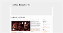 Desktop Screenshot of cronicasdeadamantio.blogspot.com