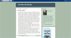 Desktop Screenshot of onemanandhisdig.blogspot.com