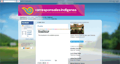 Desktop Screenshot of corresponsalesindigenas.blogspot.com
