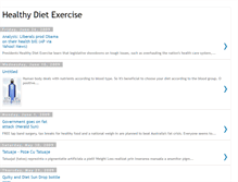 Tablet Screenshot of healthy-diet-exercise.blogspot.com