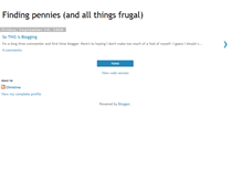 Tablet Screenshot of findingpenniesandallthingsfrugal.blogspot.com