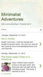 Mobile Screenshot of minimalistadventures.blogspot.com