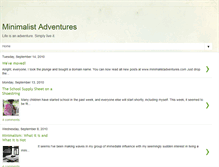 Tablet Screenshot of minimalistadventures.blogspot.com
