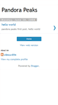 Mobile Screenshot of pandora-peaks.blogspot.com
