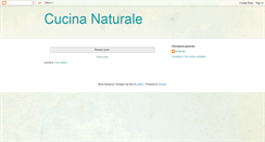 Desktop Screenshot of cucina-naturale.blogspot.com