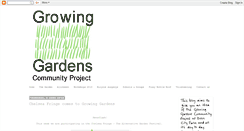 Desktop Screenshot of growinggardensproject.blogspot.com