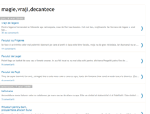 Tablet Screenshot of magie-vraji-descantece.blogspot.com