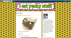 Desktop Screenshot of ieatyuckystuff.blogspot.com