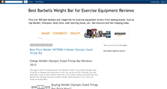 Desktop Screenshot of best-barbells-weight-bar-reviews.blogspot.com