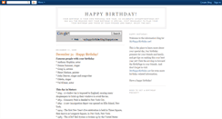 Desktop Screenshot of myhappybirthdayblog.blogspot.com