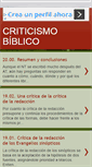 Mobile Screenshot of criticismobiblico.blogspot.com